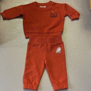Hogwarts Orange Kids Sweatpants & Joggers Set 0/3 months